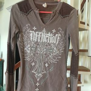 Affliction long sleeve top